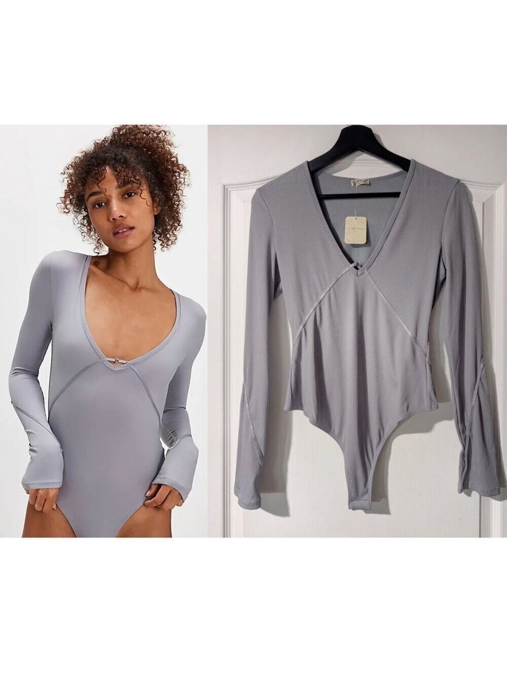 Free People | Victoria Plunge Bodysuit In Weathervane